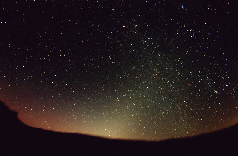 Photo of Zodiacal light at night
